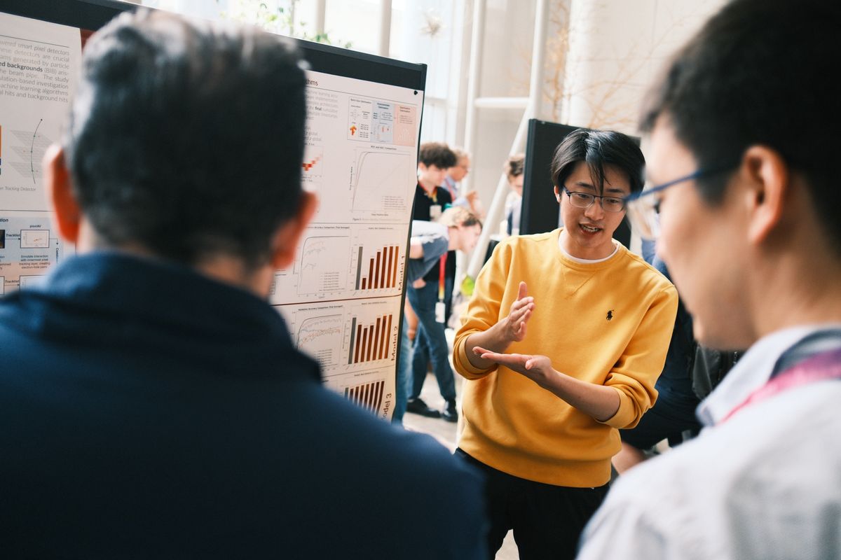 A poster session conversation about smart pixel detectors